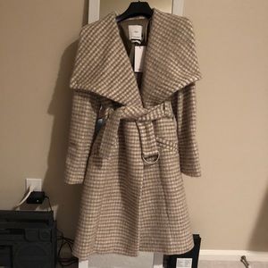 👍🌟DEAL! NEW Mohair Wool Belted Coat